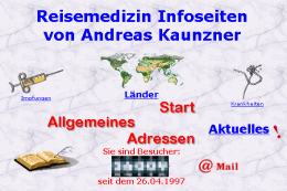 Alte Reisemedizin Homepage